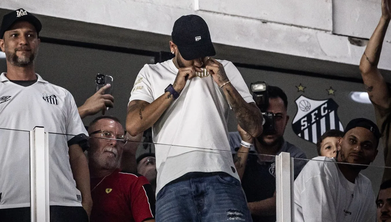 Paulistão - Santos x Corinthians (07/02/2024). Neymar no Santos. Foto: Raul Baretta/ Santos FC