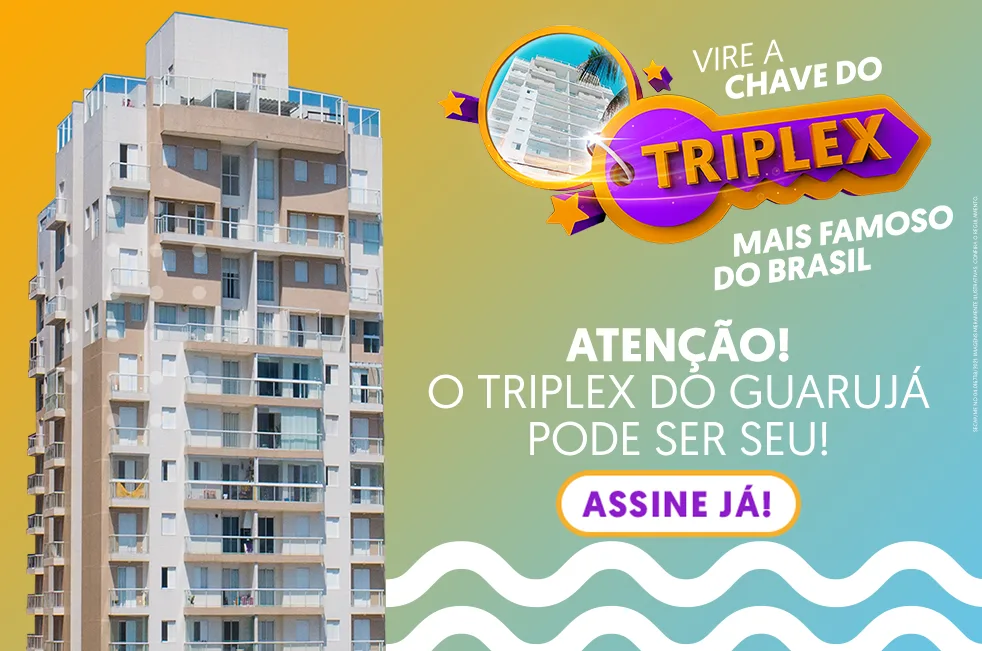 Concorra ao Triplex do Guarujá e mais dezenas de prêmios toda semana!