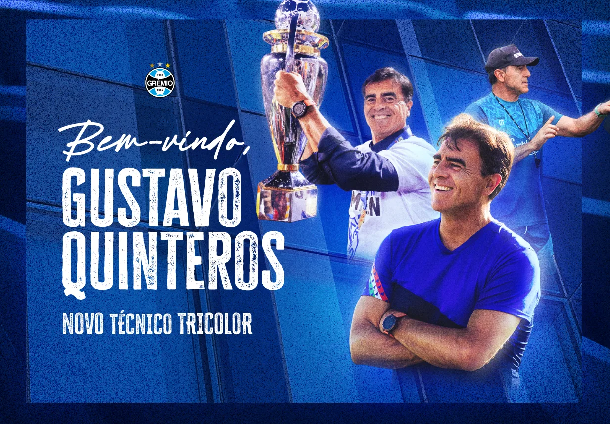 Grêmio anuncia contratação do técnico Gustavo Quinteros; veja detalhes