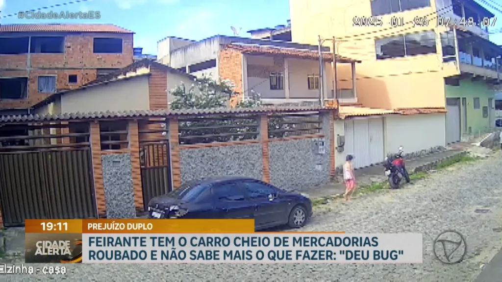 Feirante tem carro furtado em Vila Velha e enfrenta prejuízo