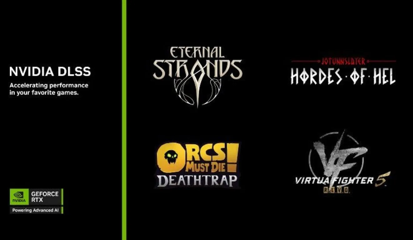 NVIDIA anuncia cinco novos jogos compatíveis com DLSS