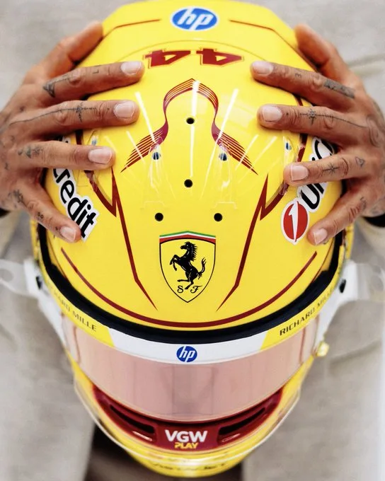 Novo capacete de Lewis Hamilton