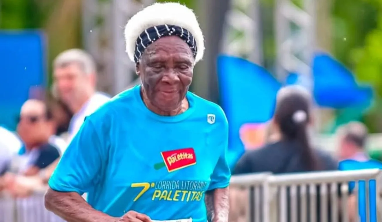 Vovó Corredora 98 anos corrida de rua