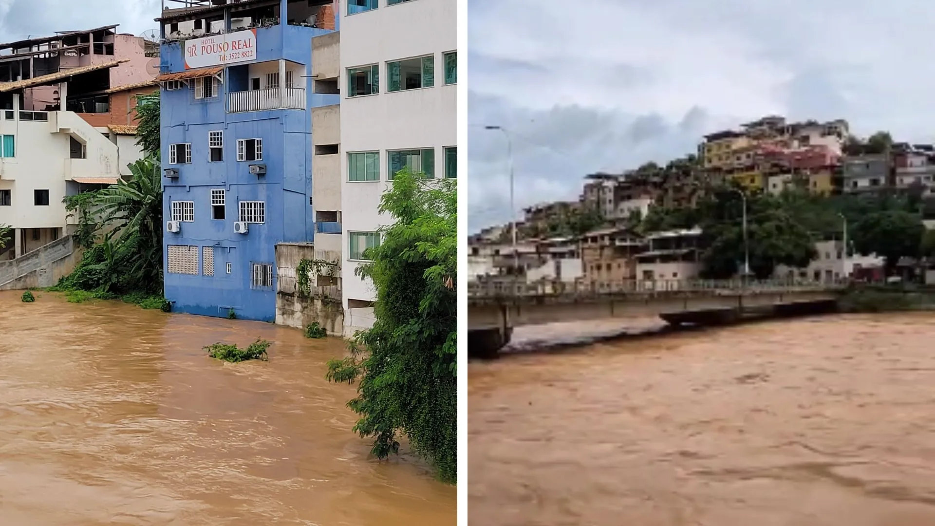 Mais de 210 pessoas desalojadas em Cachoeiro após Rio Itapemirim transbordar