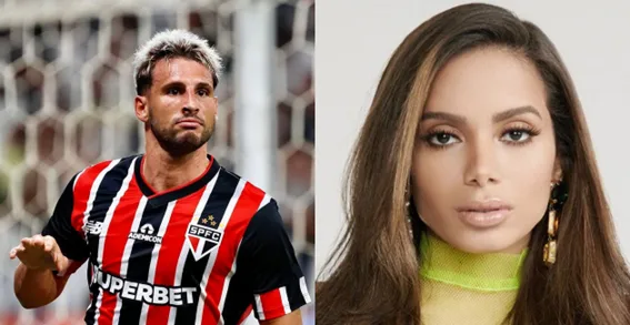 Anitta e craque do São Paulo trocam follows no Instagram