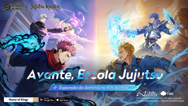 Mais detalhes sobre a colaboração de Honor of Kings x Jujutsu Kaisen