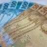 Notas de dinheiro economia trabalho financeiro