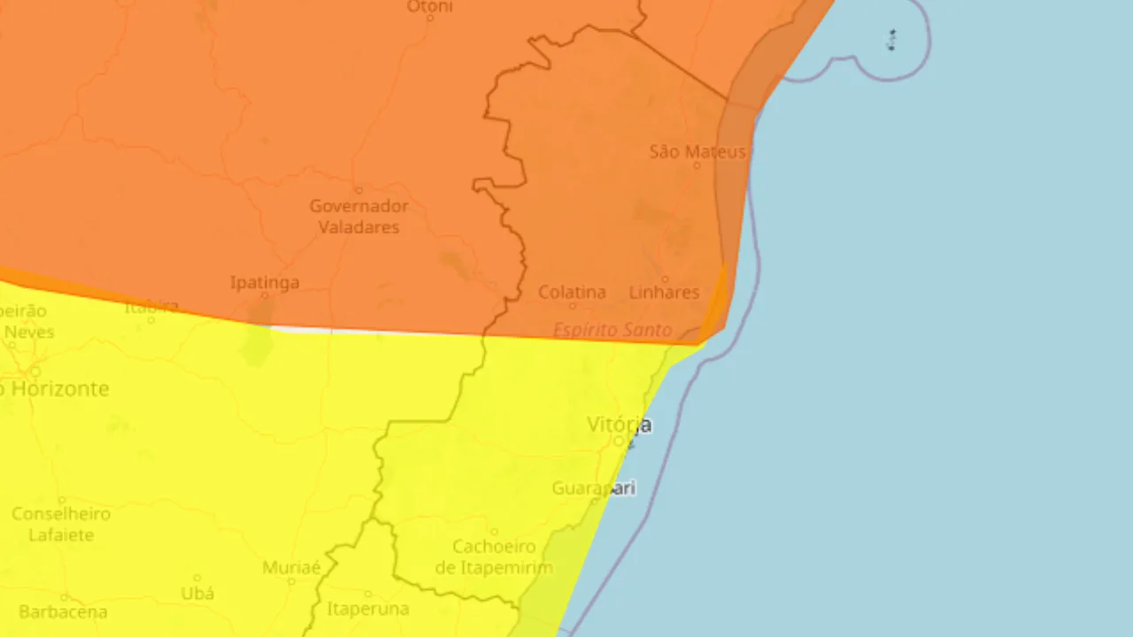 ES recebe dois novos alertas para chuva e ventos intensos