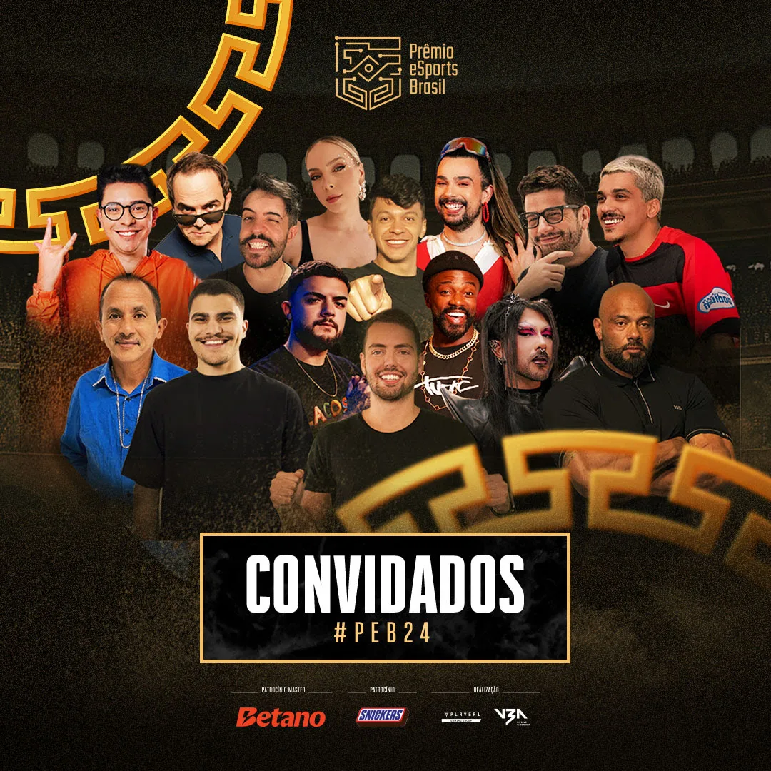 Celebridades da internet entregarão os troféus no Prêmio eSports Brasil 2024