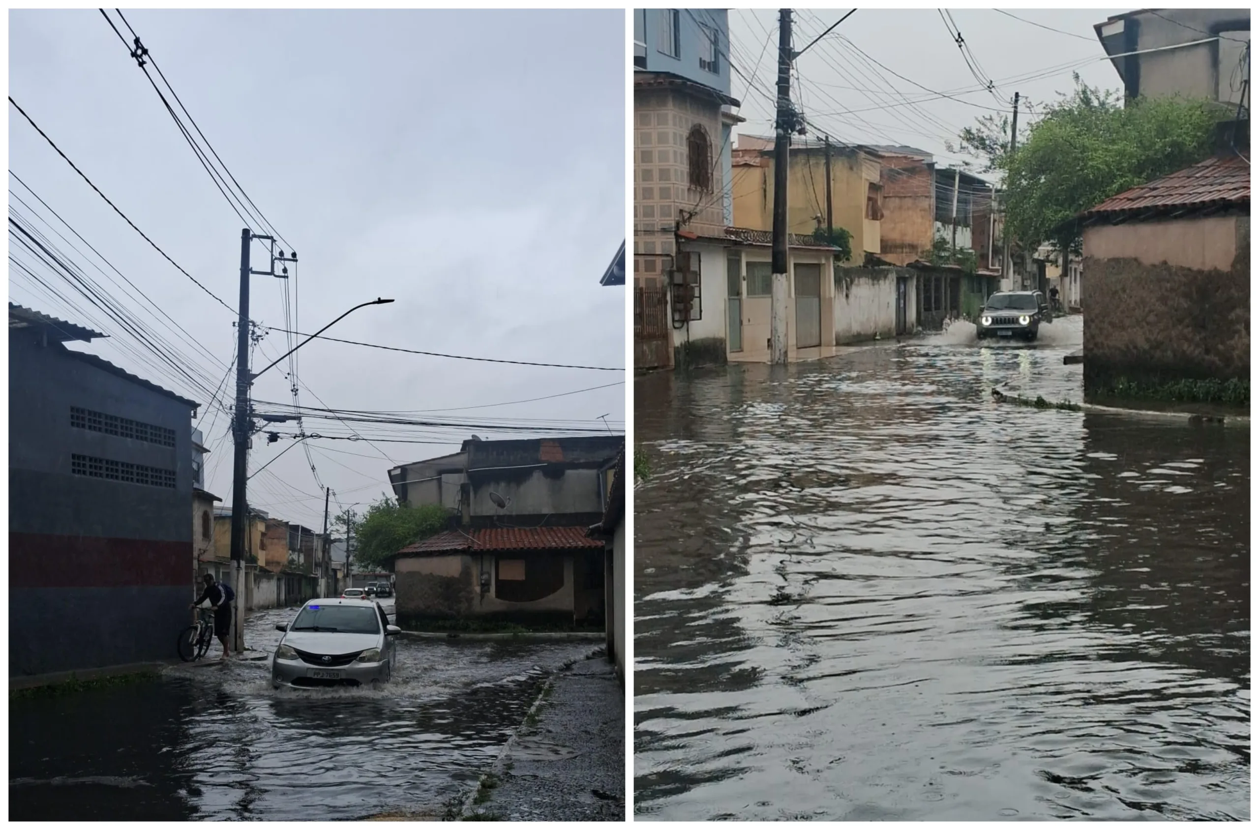 Chuva provoca alagamentos, acidentes e caos no trânsito da Grande Vitória