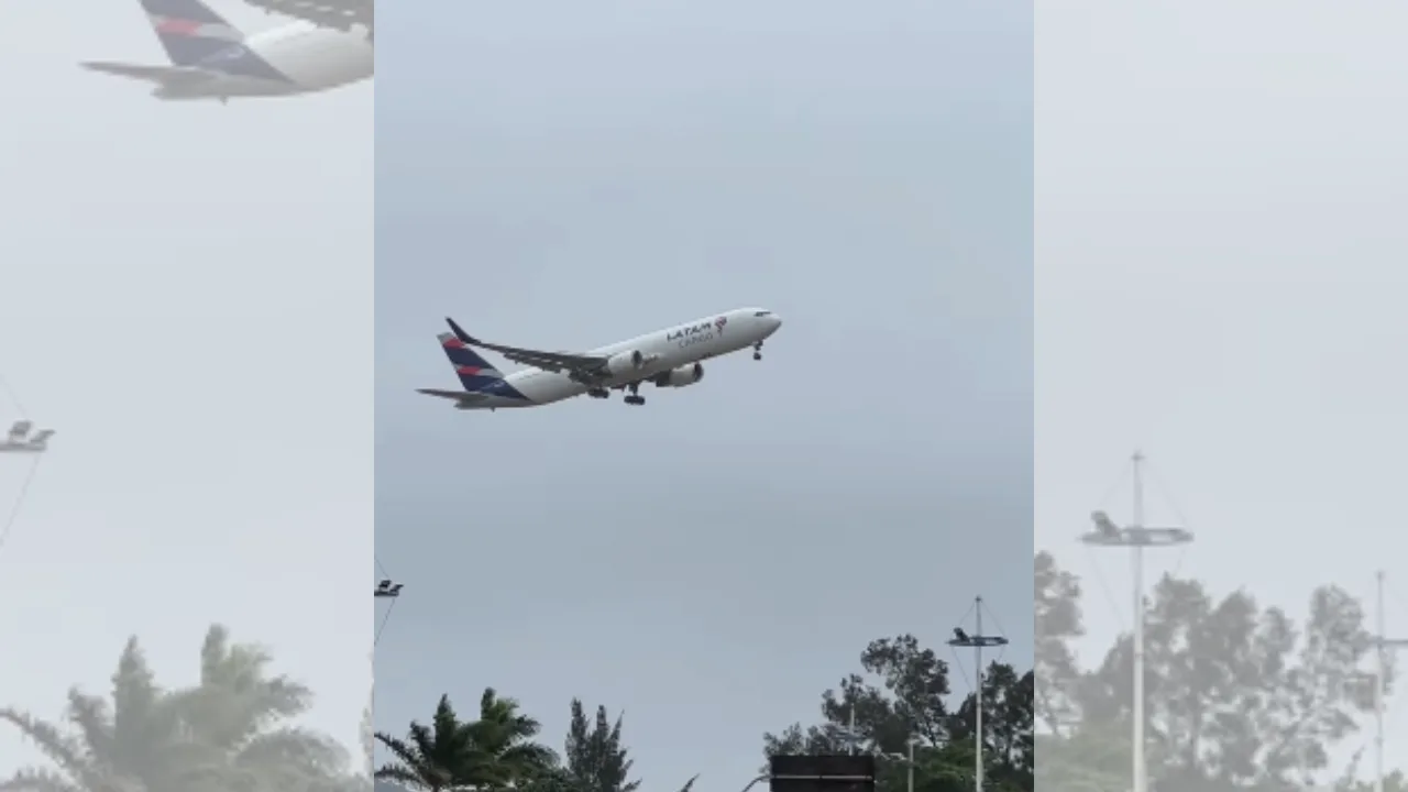 VÍDEO | Aviões arremetem no Aeroporto de Vitória após ventos fortes