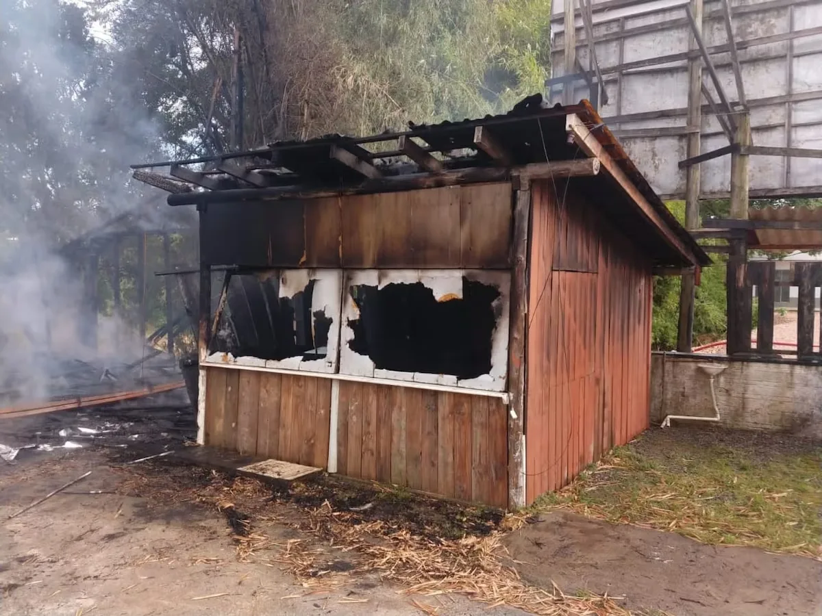 Casa do autor de ataque em Brasília pega fogo em Santa Catarina