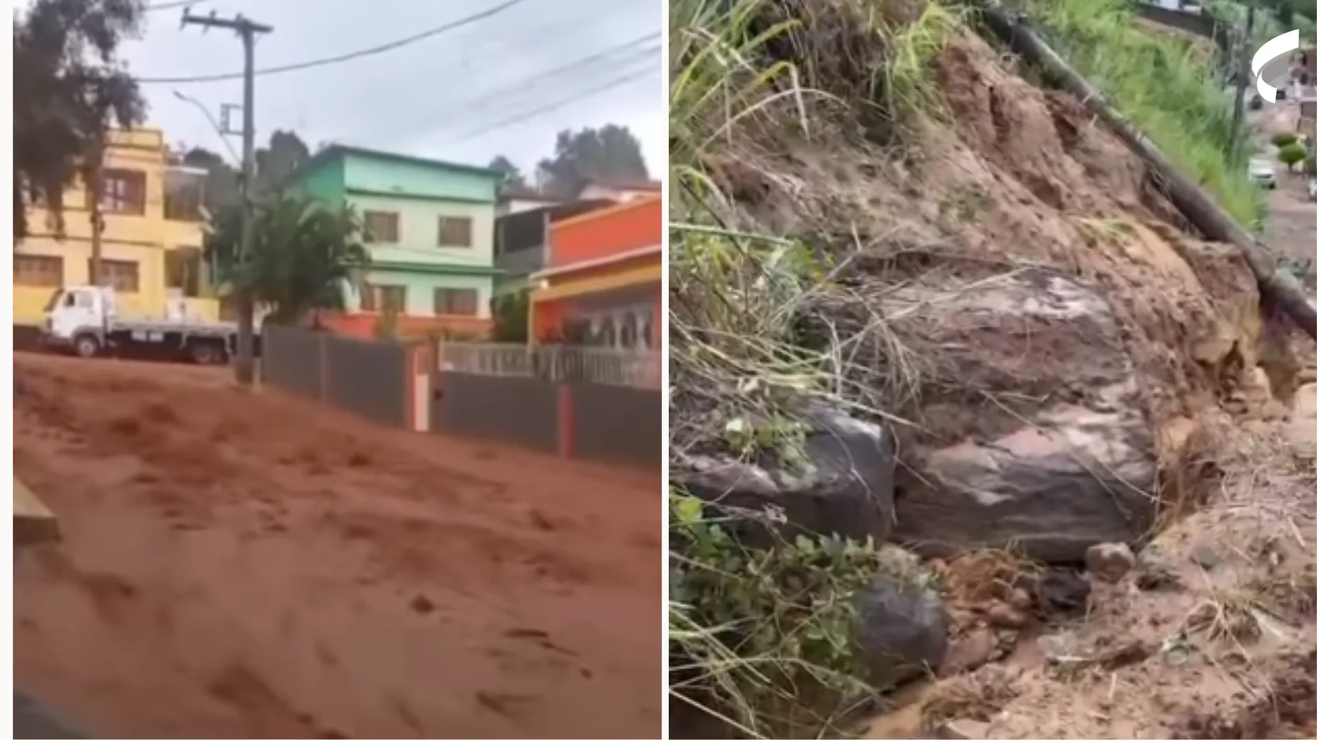 Temporal em Mimoso do Sul causa alagamentos na cidade