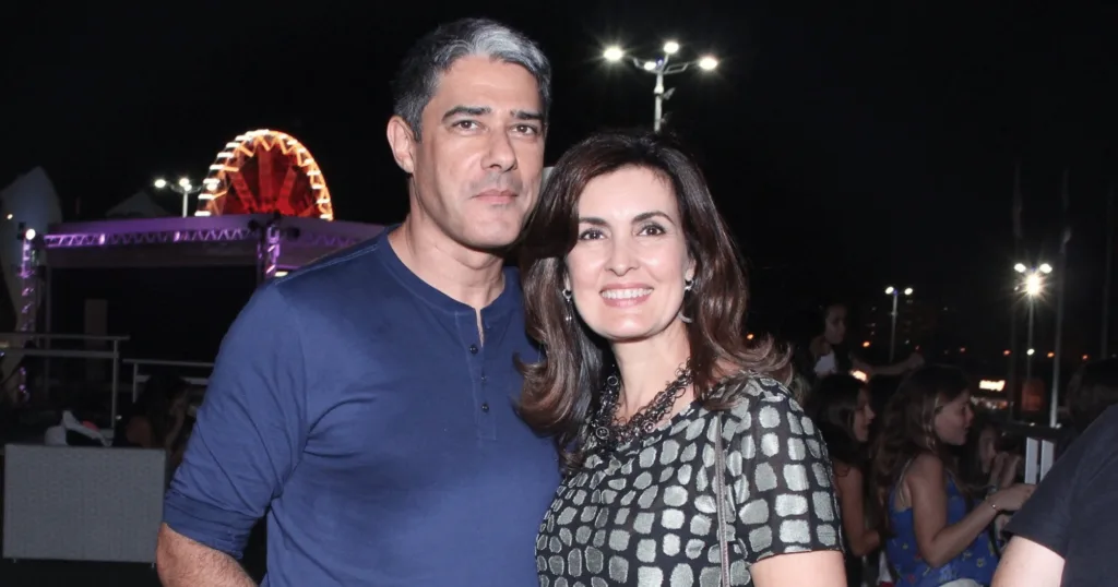 William Bonner e Fátima Bernardes (Foto: AgNews)