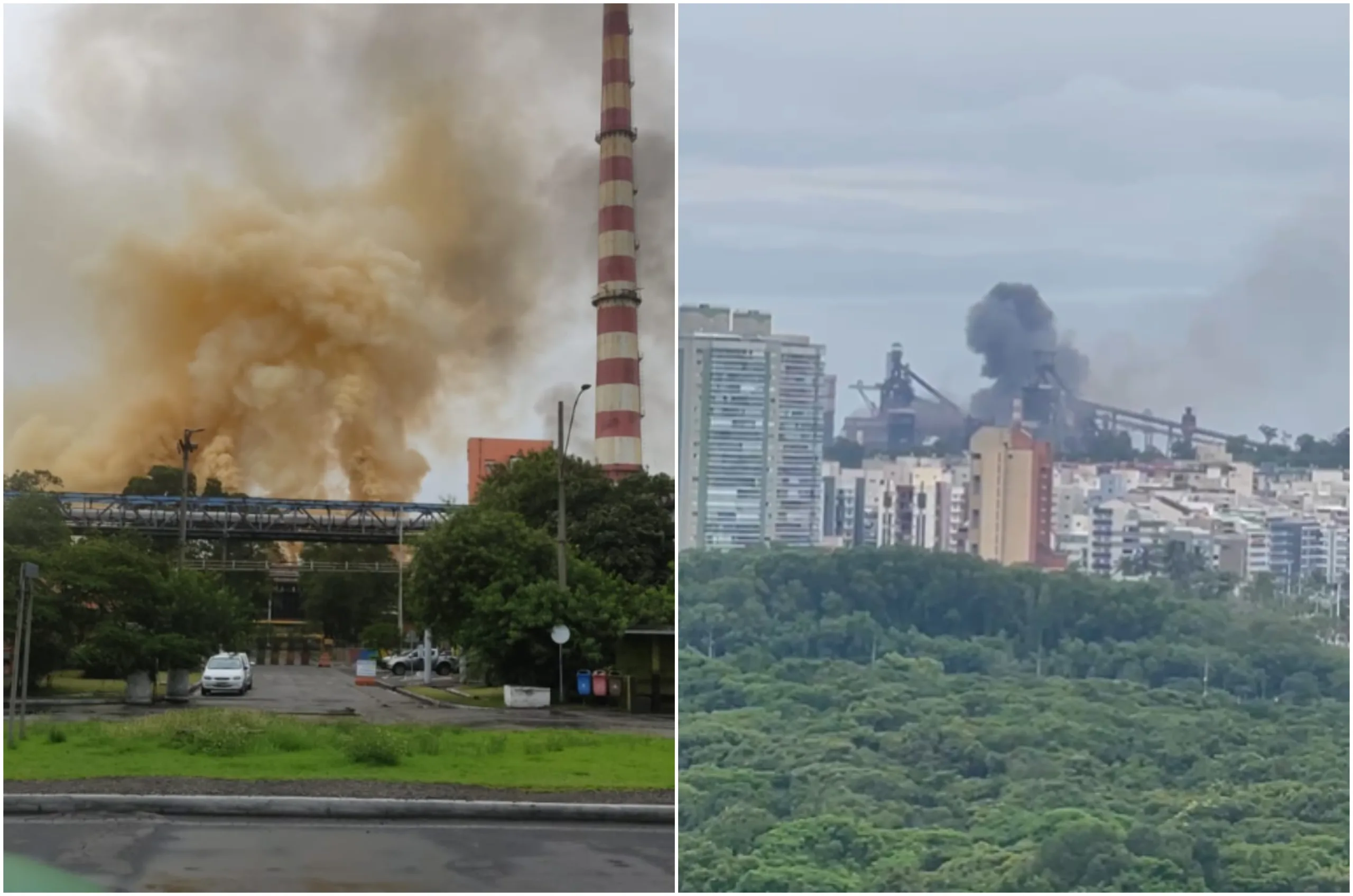 Forte barulho em usina da ArcelorMittal assusta moradores na Grande Vitória; veja vídeos