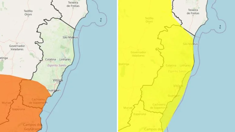 Granizo e chuvas intensas: 33 cidades estão em alerta no ES