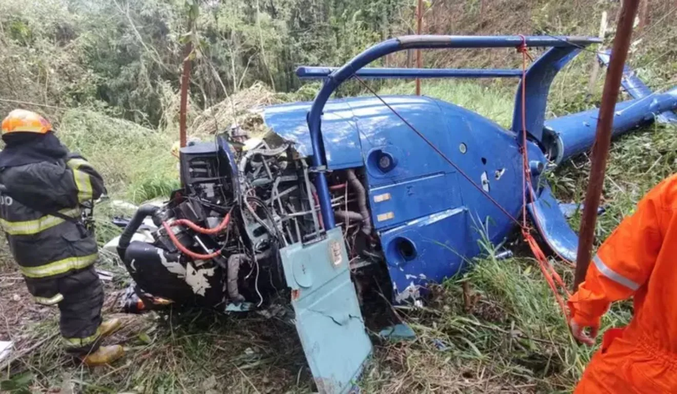 Queda de helicóptero em São Paulo