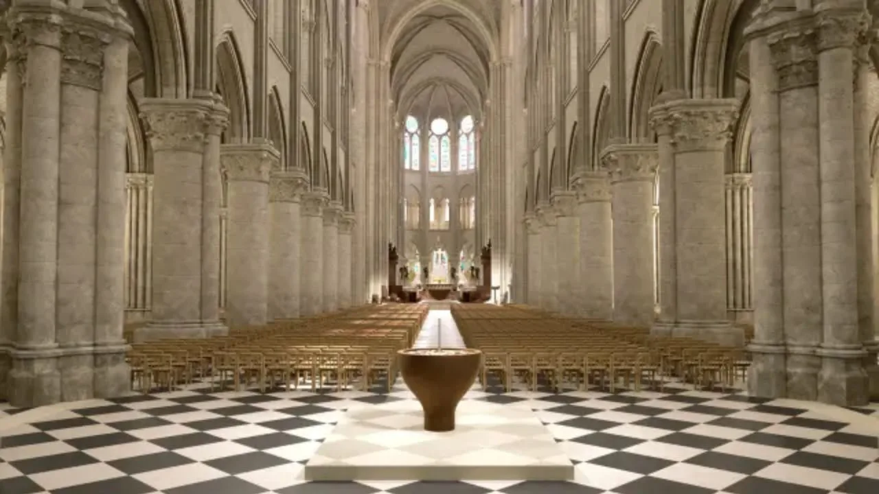 Catedral de Notre-Dame revela novo interior após 5 anos de obras devido a incêndio