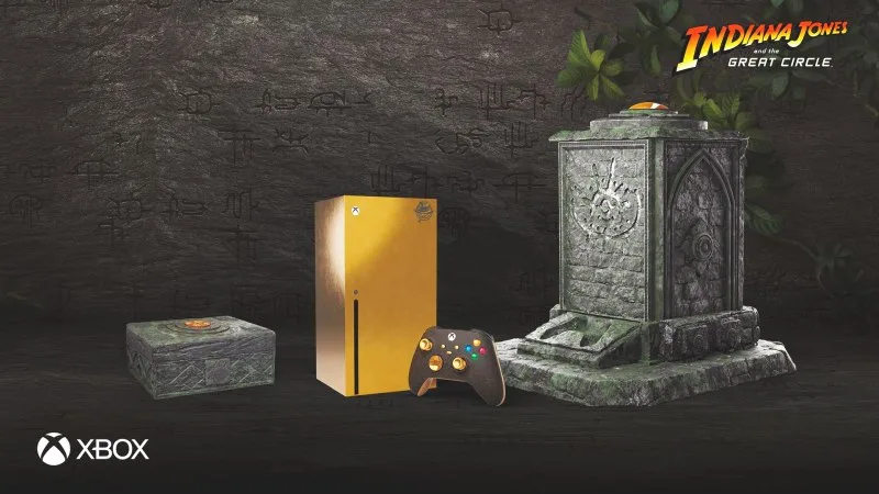 Microsoft lança Xbox Series X dourado em homenagem a Indiana Jones