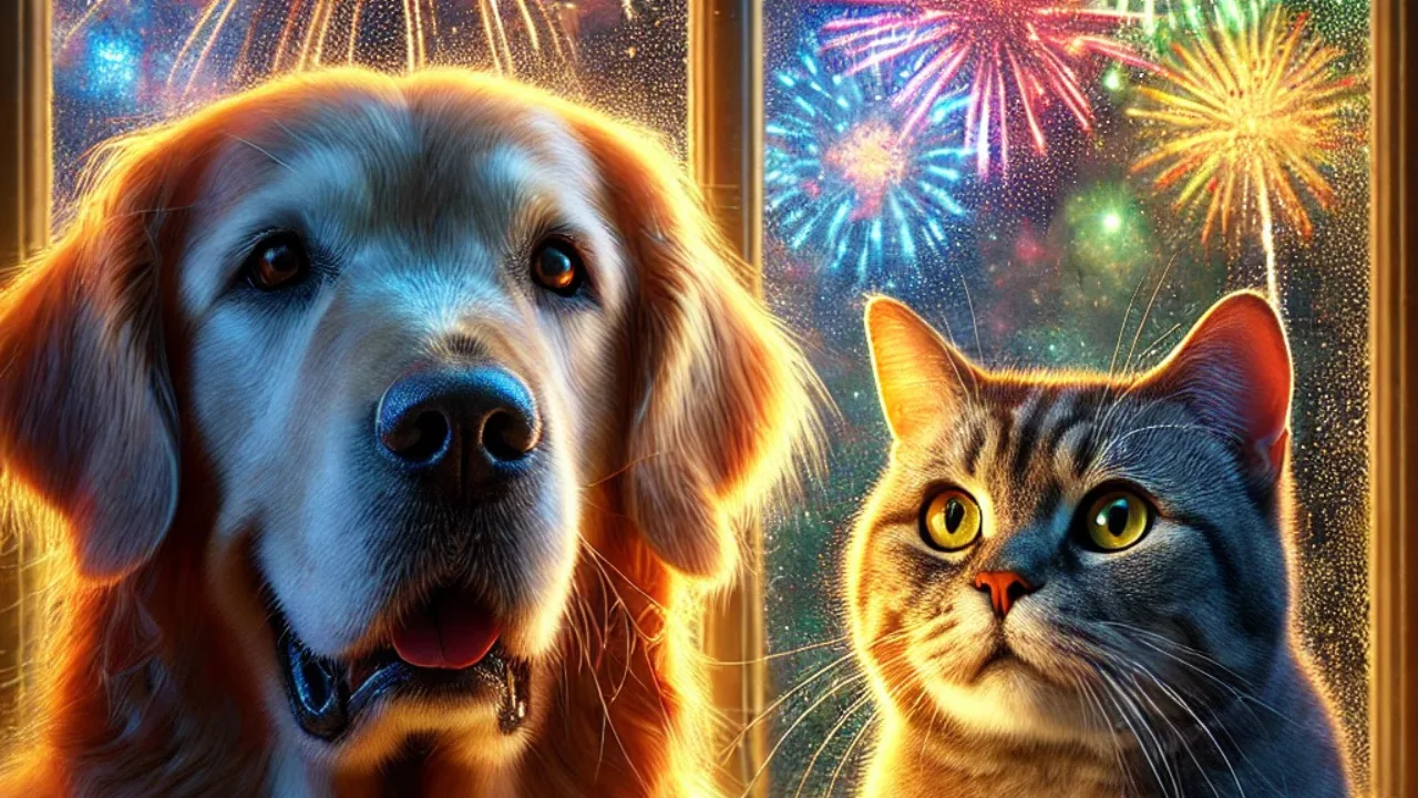 Saiba como proteger seus pets dos fogos de artifício do Ano Novo