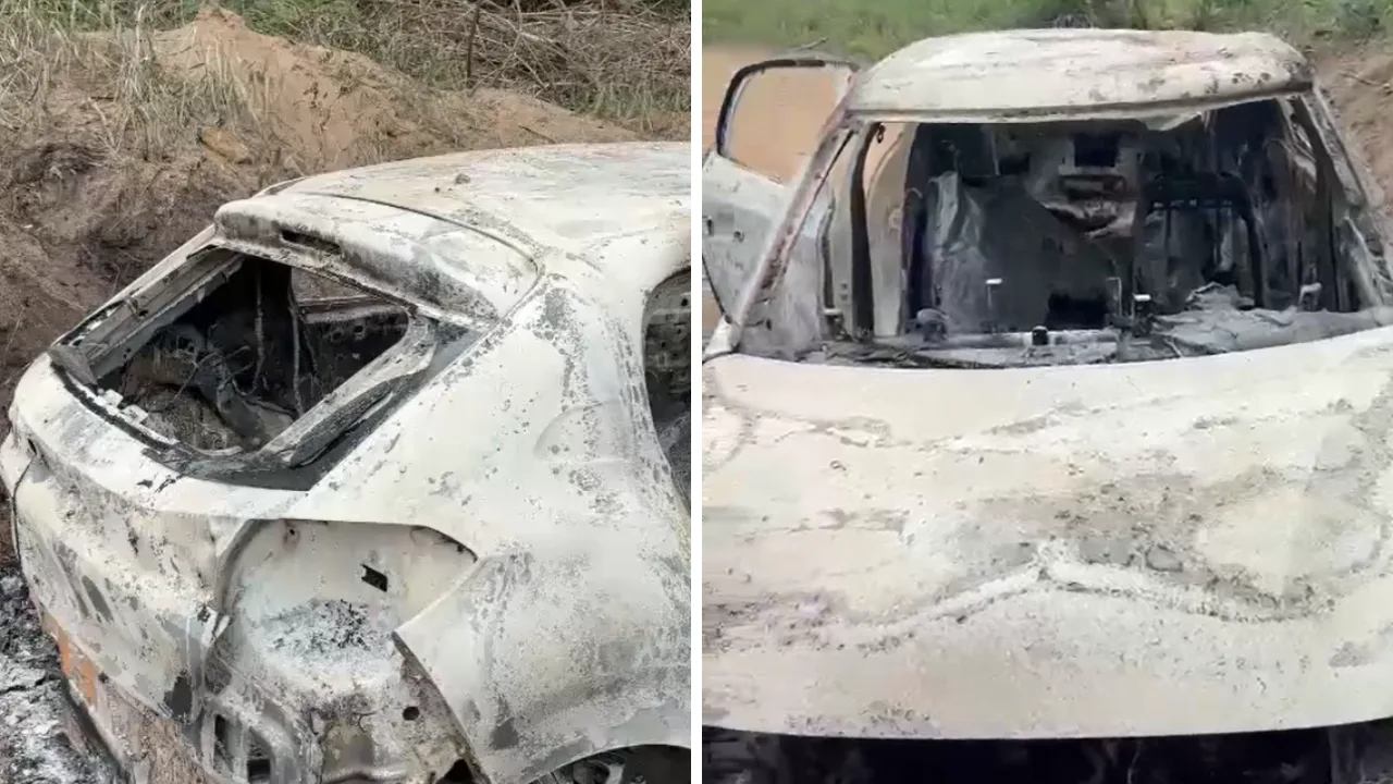 Corpo é encontrado dentro de carro carbonizado no Noroeste do ES