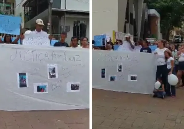 Protesto pede justiça para menino morto após agressão em escola de Ibatiba