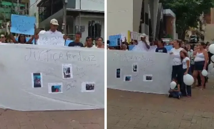 Protesto pede justiça para menino morto após agressão em escola de Ibatiba