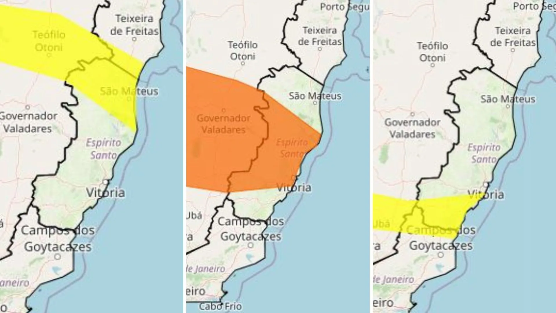 ES recebe alerta de chuvas intensas neste domingo