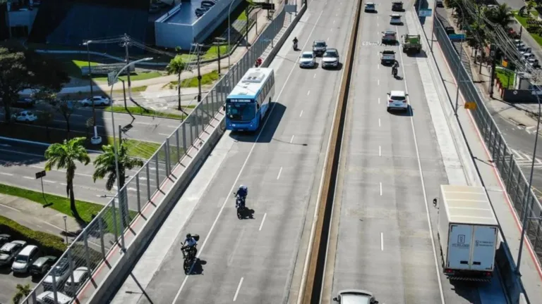 Faixa exclusiva para ônibus vai ligar Terceira Ponte a terminal em Cariacica