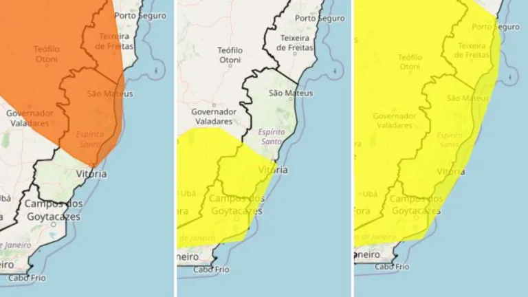 ES tem três alertas de chuvas intensas e granizo; veja a previsão