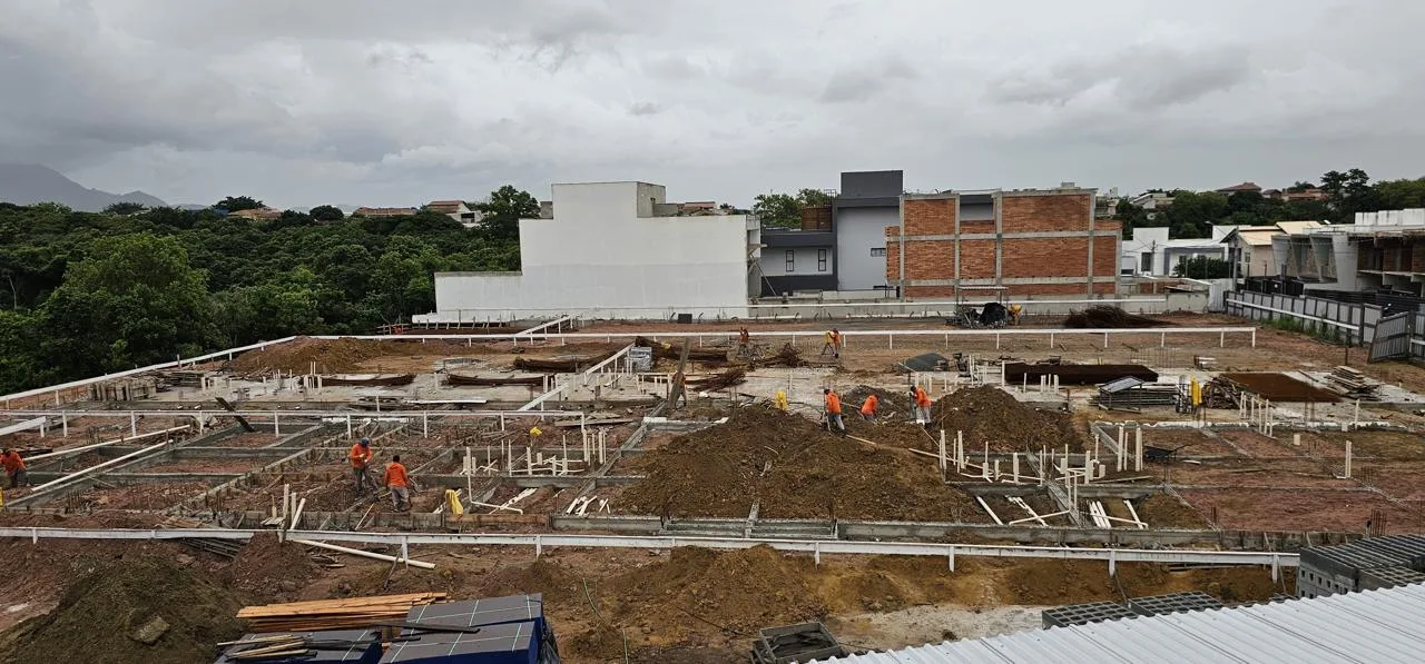 Obras do Quinta Jabobá, da Octo Empreendimentos, na Serra. Foto divulgação.