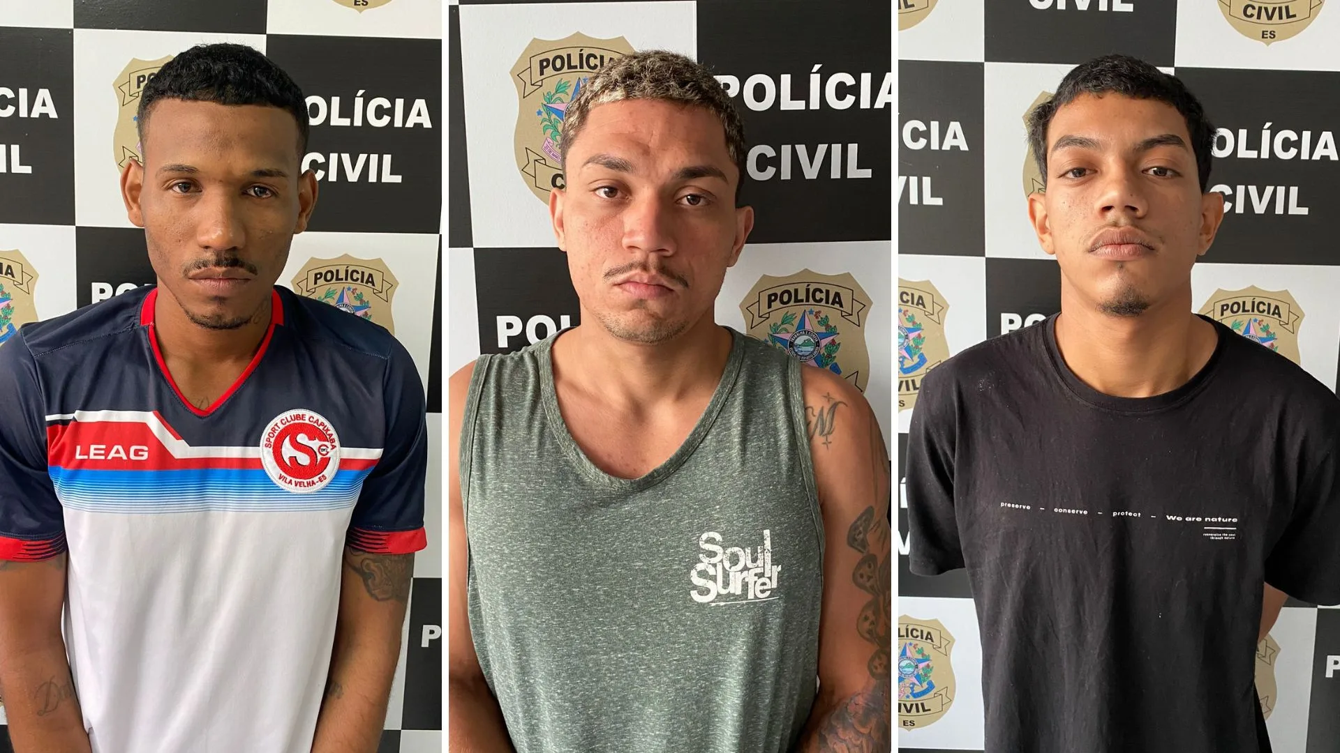 VÍDEO | Trio é preso por emboscar e assassinar jovem a tiros na Serra