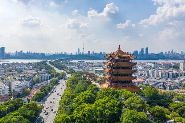 Panorâmica da cidade de Wuhan. Foto: Shutterstock.