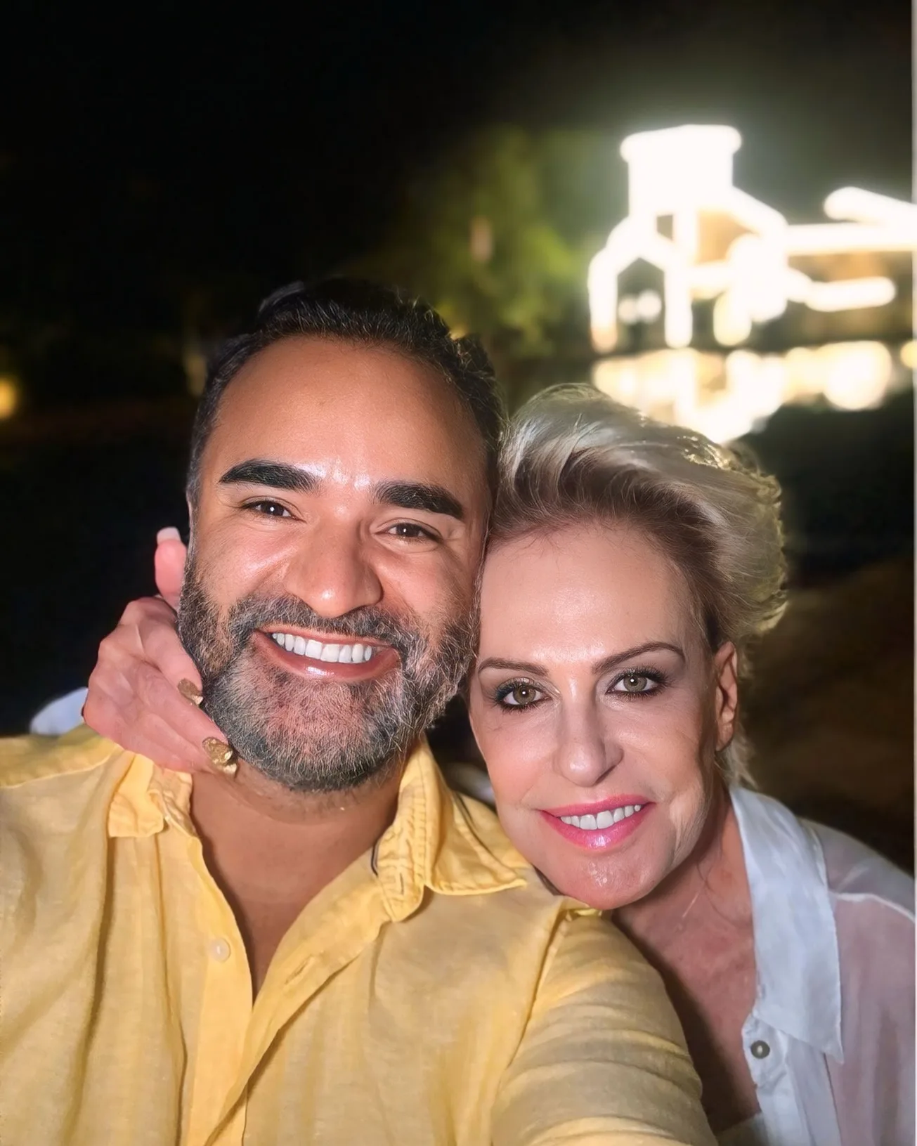 Ana Maria Braga celebra aniversário do namorado, Fábio Arruda: "História única"