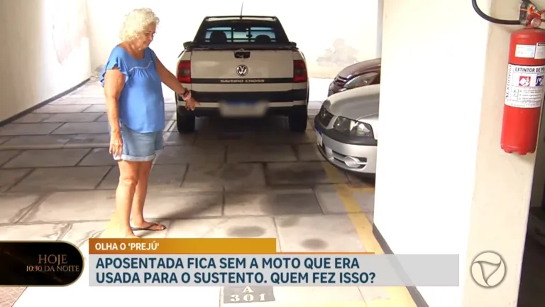 Aposentada de 80 anos clama pela devolução de moto furtada