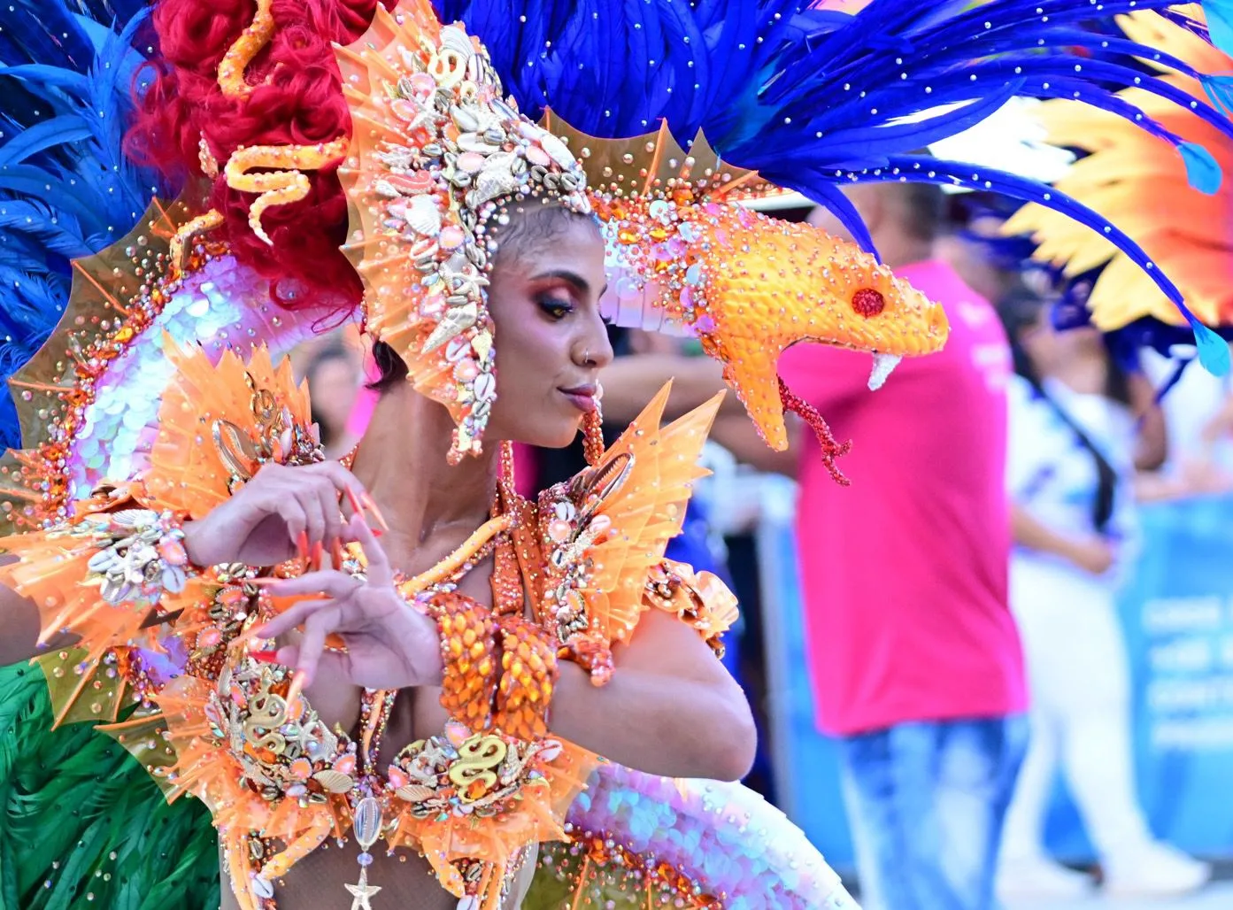 Eduarda Lima, rainha de bateria da Pega no Samba (Foto: Thiago Soares/Folha Vitória)