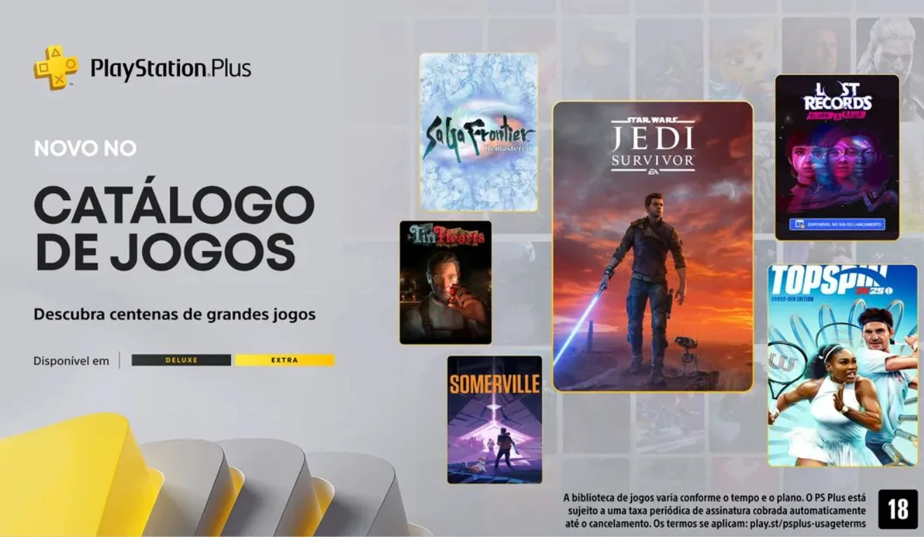 PlayStation Plus: confira os jogos que entram nos planos Extra e Deluxe em fevereiro