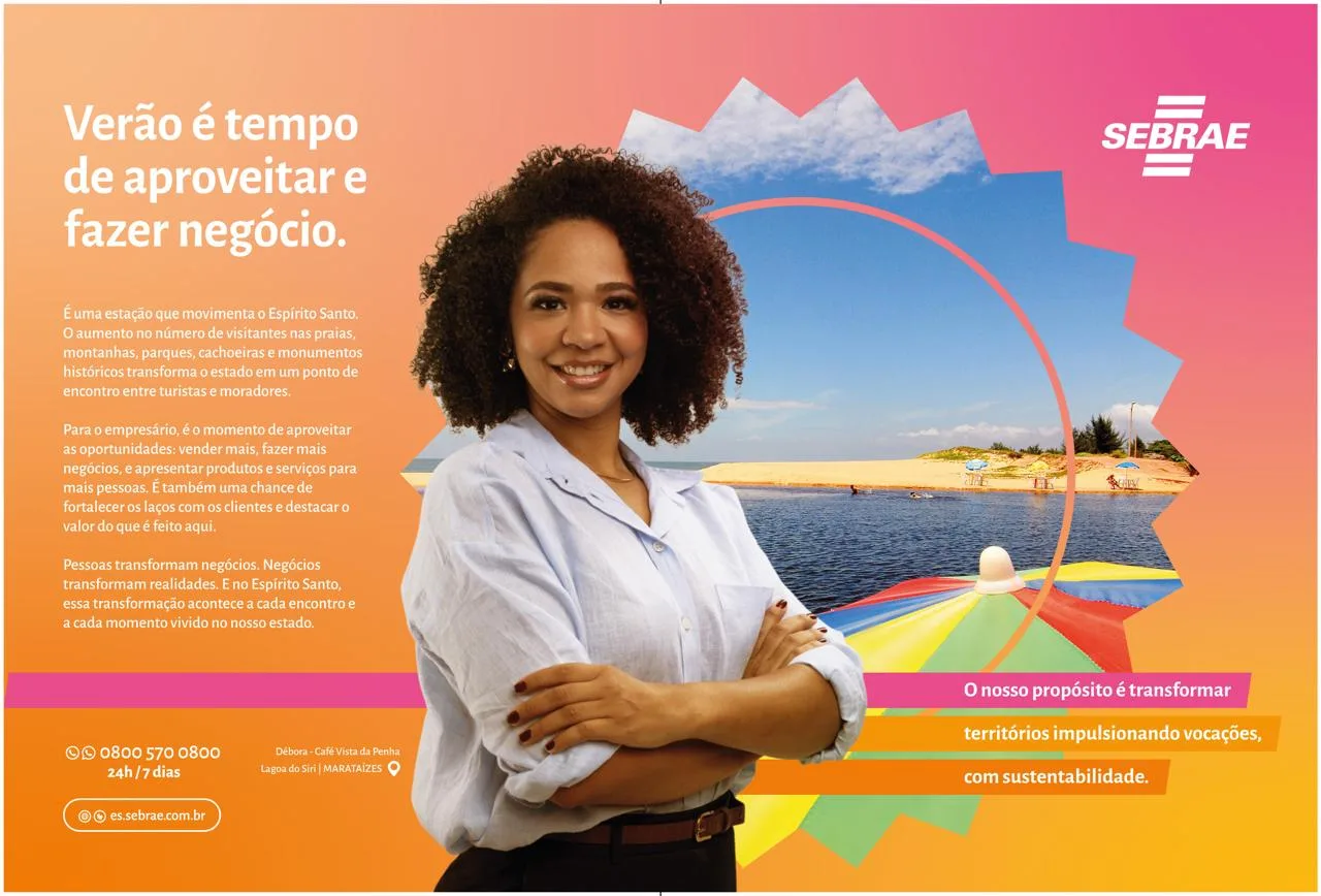 Sebrae ES lança campanha de verão para impulsionar pequenos negócios do turismo