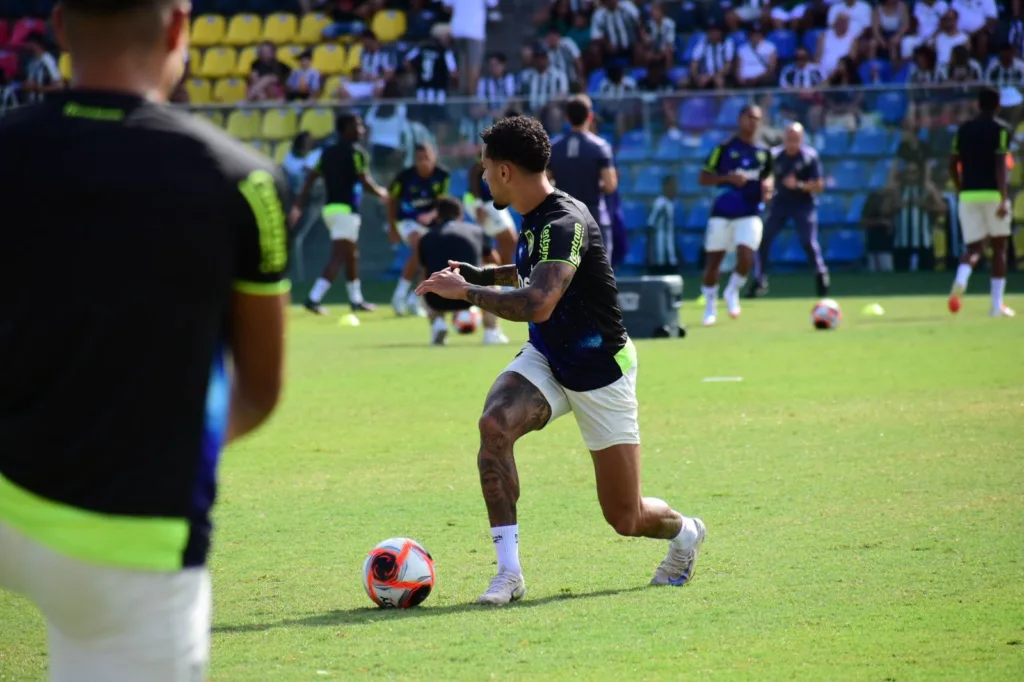 Botafogo x Madureira. Torcida do Botafogo no Kleber Andrade, em Cariacica (Foto: Thiago Soares/Folha Vitória