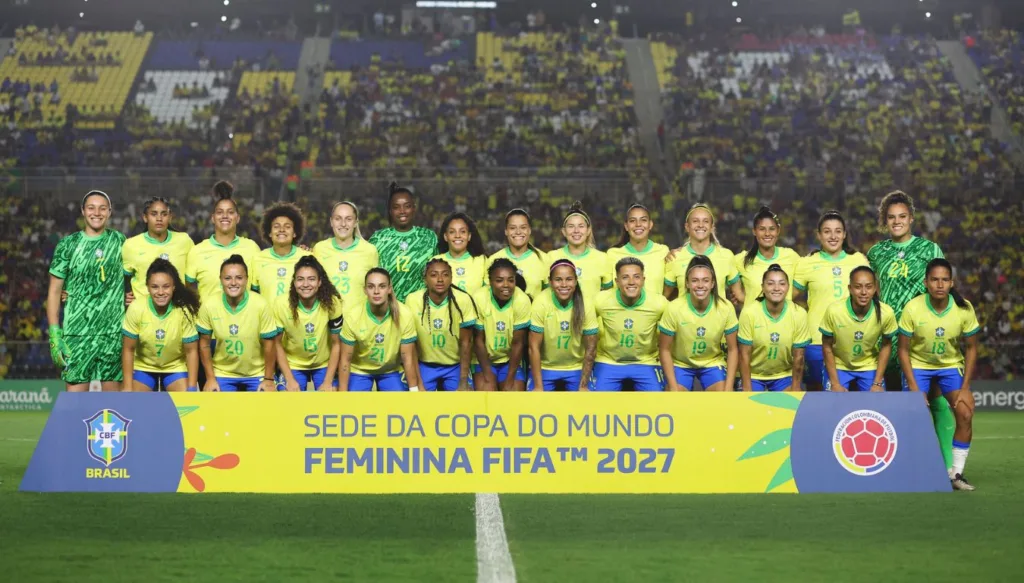 Brasil x Colômbia, amistoso de futebol feminino no Kleber Andrade. 26/10/2024