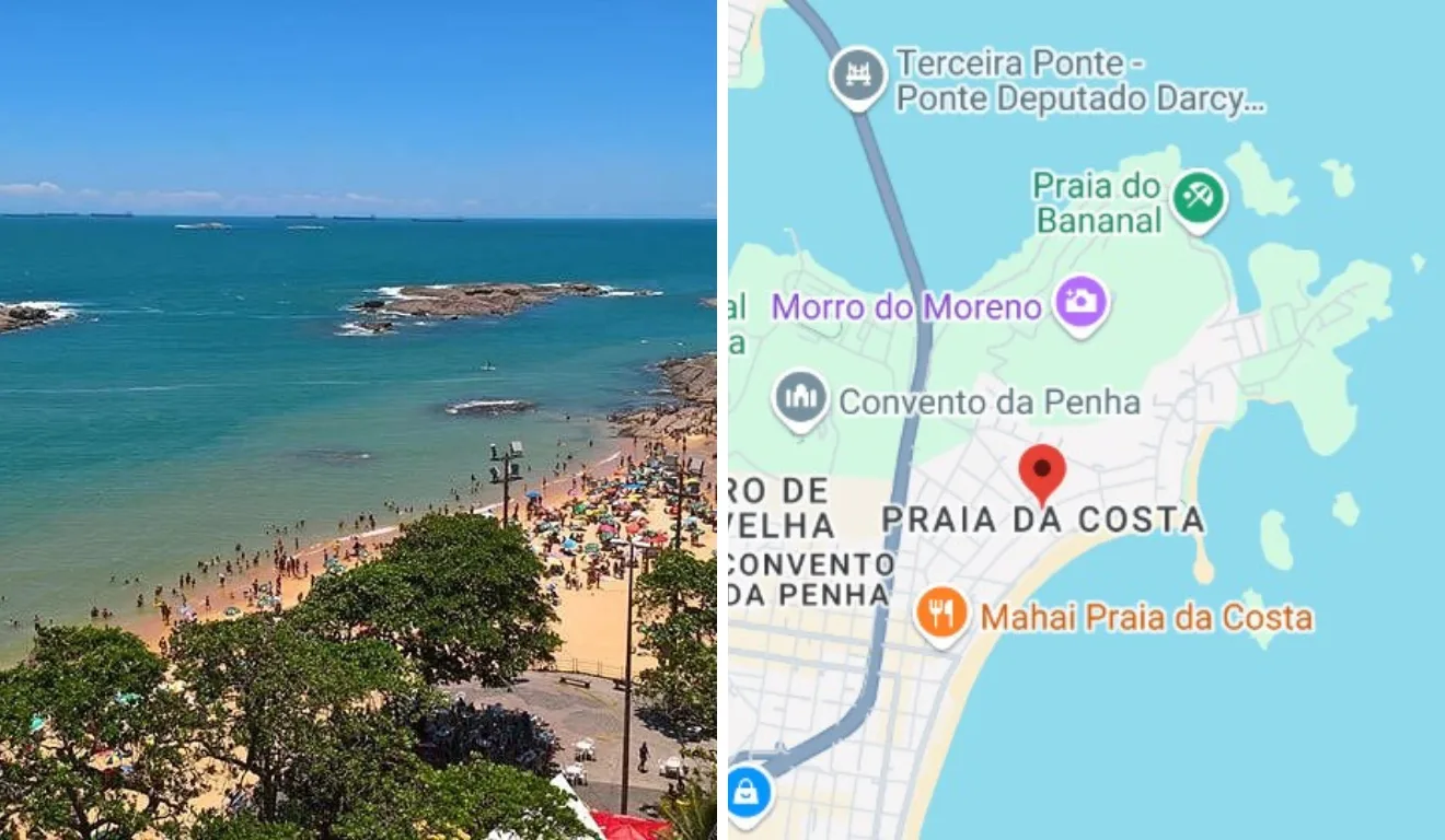 Praia da Costa em Vila Velha/Reprodução