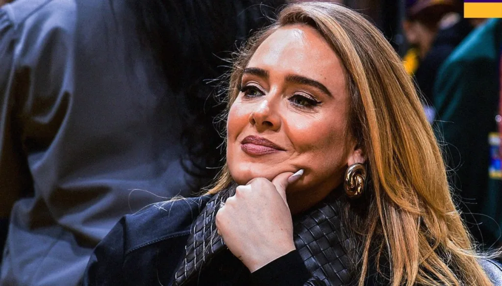 Adele no jogo Lakers x Jazz, na estreia de Doncic pelos Lakers