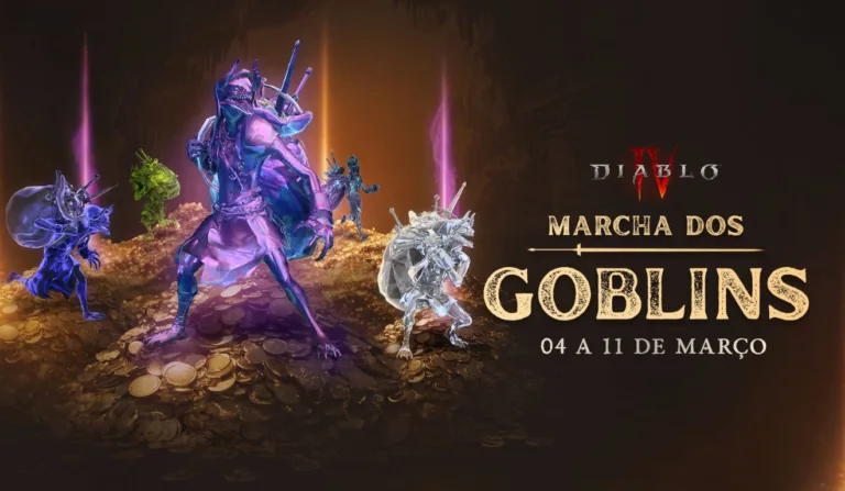 Prepare-se para a Marcha dos Goblins em Diablo IV! De 4 a 11 de março, descubra novas variantes de goblins, mais loot e desafios inéditos!