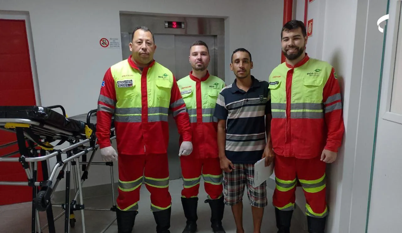 Equipe médica da Eco 101 realiza parto de emergência em Alfredo Chaves (Foto: Reprodução)