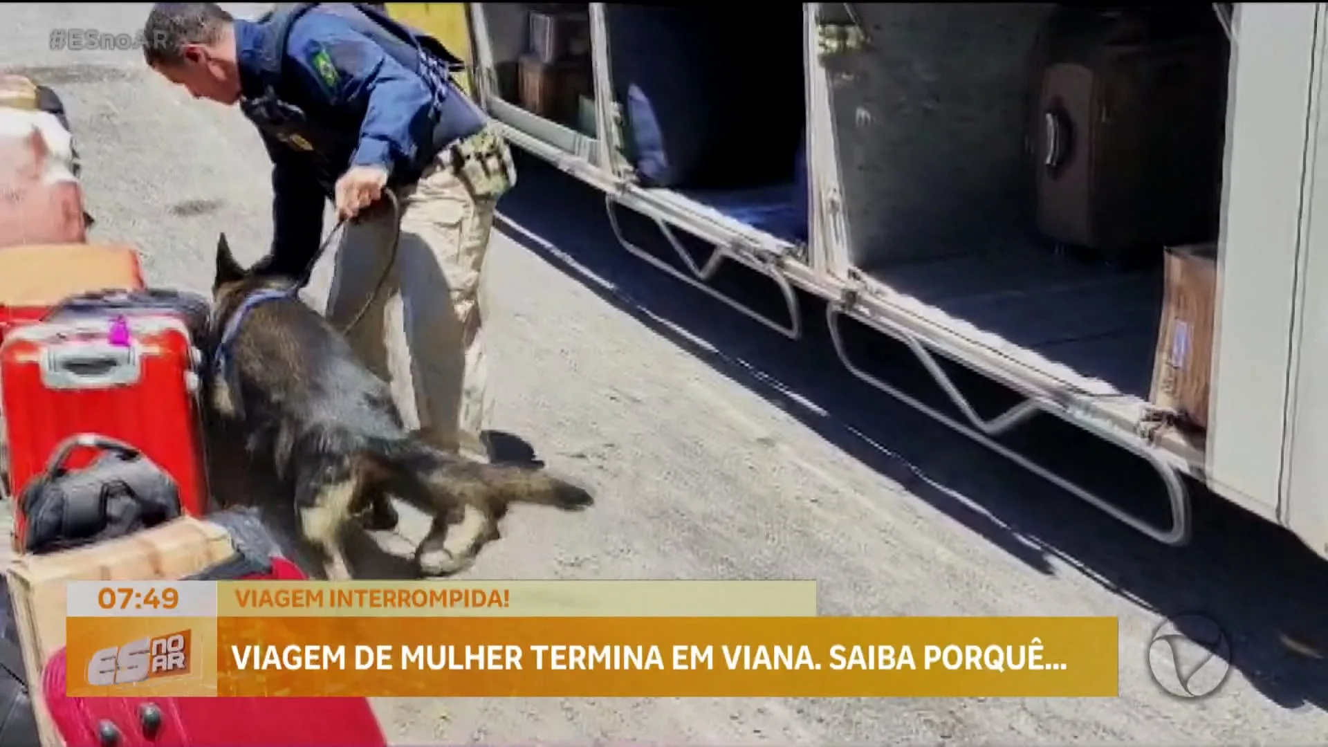 PRF apreende 21 quilos de maconha e prende mulher em Viana