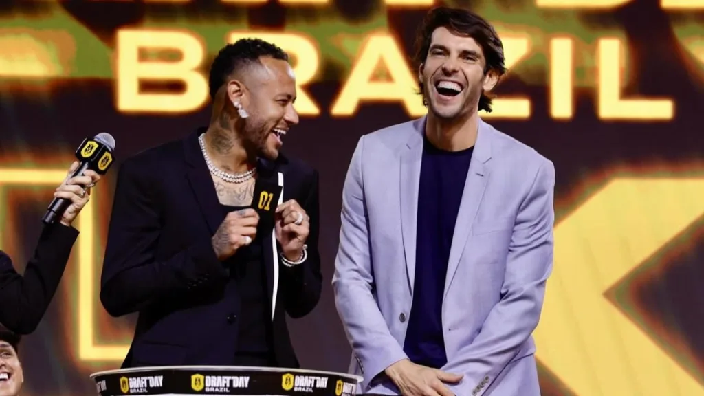 Neymar e Kaká no draft da Kings League