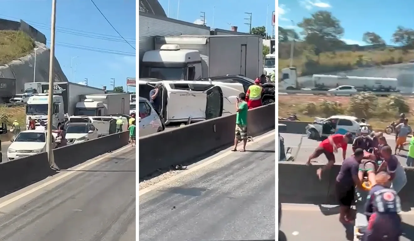 Acidente grave na Rodovia do Contorno