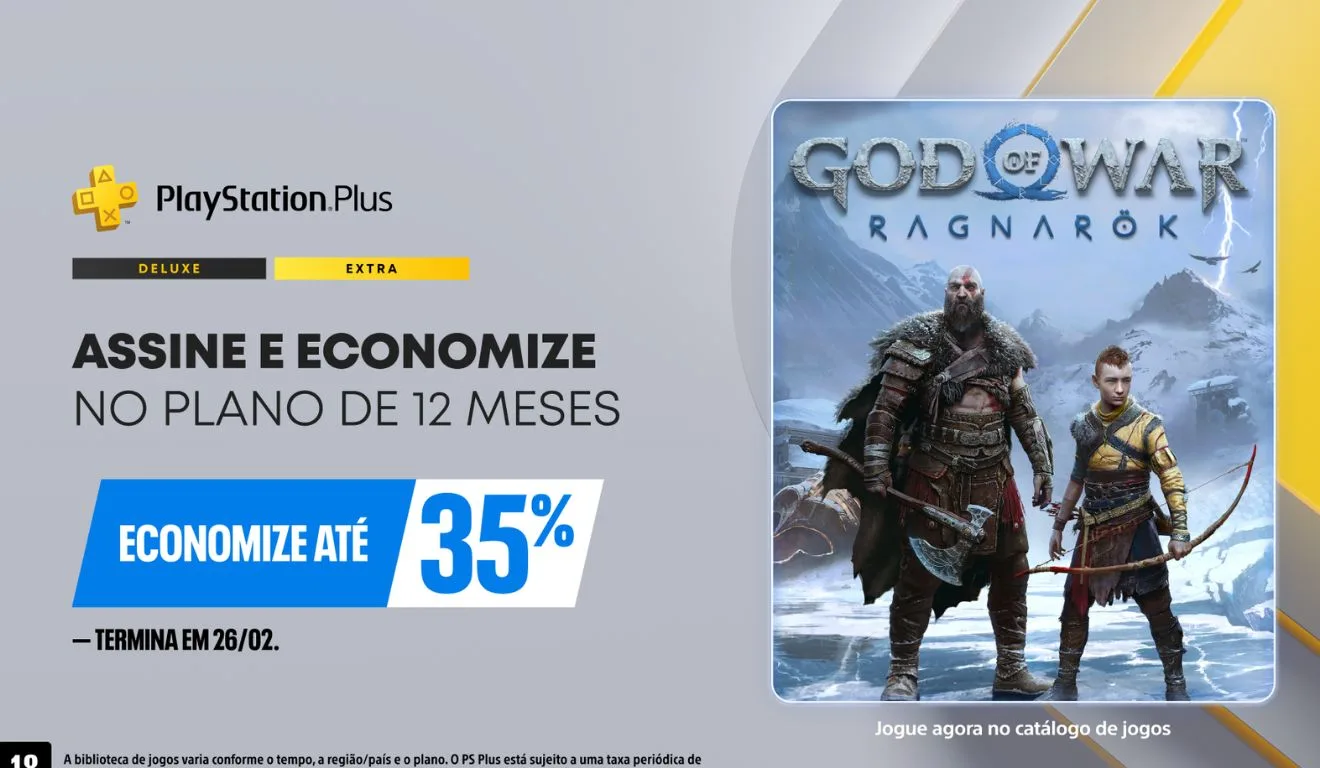 A PlayStation Plus lançou sua Promoção de Fevereiro com descontos de até 35% em planos anuais. Confira os detalhes e aproveite!