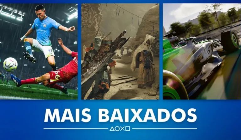 Descubra os jogos mais baixados em fevereiro na PlayStation. Veja quais títulos dominaram a PlayStation Store!