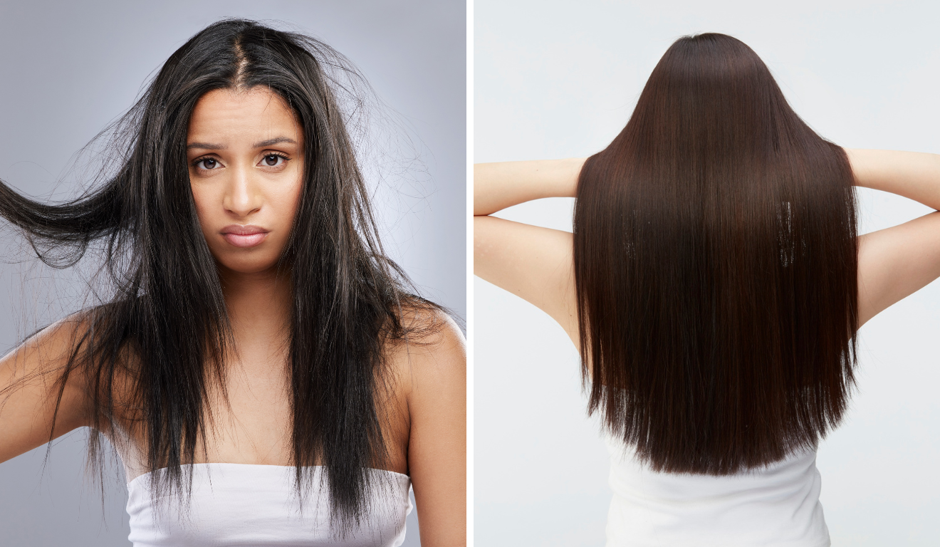 Receita caseira promete eliminar o frizz e deixar o cabelo com efeito de progressiva/Canva